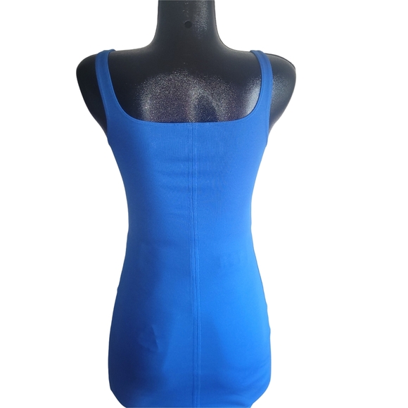 Zara Royal Blue Bodycon Tank Dress S - Picture 6 of 7